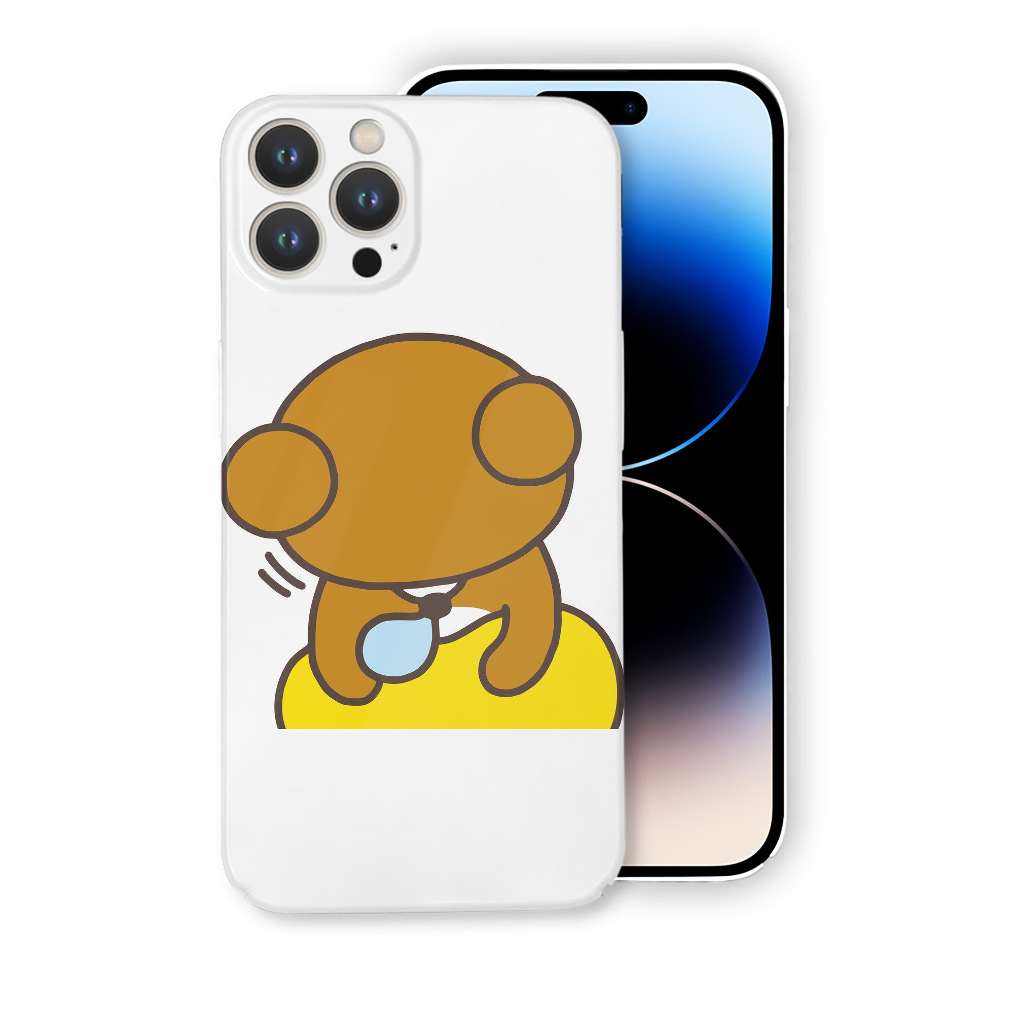 （画像用） リラックマ リラックマ キイロイトリ Rilakkuma Korilakkuma Kiiroitori 【iPhone 14シリーズ対応】ハードケース